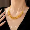 Collar Irregular Geométrico con Borlas, Cadena para Clavícula de Lujo Ligero de Nicho, Conjunto de Joyería de Gama Alta Único y Elegante Inspirado en Metal