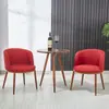 Juego de mesa y sillas de comedor de imitación de madera maciza nórdica, mesa redonda creativa de ocio minimalista moderna para apartamentos pequeños, sillas para cafetería