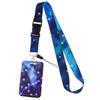 Cordão para Celular Céu Estrelado Mais Vendido da Amazon Cordão para Trabalho Porta-Crachá Porta-Cartão de Crachá Tecido Estilo Novo