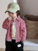 Ropa exterior a cuadros para bebé Ropa de otoño Ropa para niños 2026 Nueva Ropa para niños Estilo coreano Estilo otoño Traje casual para niños