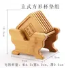 Porta-copo de chá, Tapete de chá Kung Fu, Conjunto de porta-copos de chá, Porta-copo de chá, Base isolante de calor, Tapete de bambu, Bandeja de chá, Conjunto de chá, Acessórios para cerimônia do chá, Feito de bambu