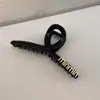 Presilha de Cabelo Grande Preta para Mulheres, Acessório de Cabelo, Grampo para a Parte de Trás da Cabeça, Presilha Tubarão, Tamanho Grande para Cabelo Grosso