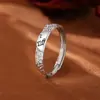 Anillos Originales de Pareja El Principito y el Zorro, Plata Pura 999, Diseño Único con Grafiti Arrugado, Anillos a Juego, Regalo 520