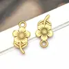 Acero Inoxidable Dorado Girasol Flor de Cerezo Colgante DIY para Collar Accesorios de Joyería Estilo Europeo y Americano Colgante de Flor de un Solo Agujero