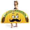 Galleta inflable de PVC grueso directo de fábrica fila flotante soplado hamburguesa cama flotante adulto isla flotante personalización