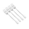 Cuchara de acero inoxidable estilo coreano para el hogar, mango largo, cuchara para mezclar café, cuchara para postre de pastel, tenedor para comer, cuchara redonda, logotipo imprimible
