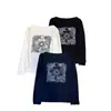Camiseta de Verano Estampada Hombros Descubiertos para Mujer, Versátil Ropa de Verano, Estilo Nuevo, Delgada, Protectora del Sol, Elegante Top Casual