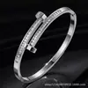 Pulseras Transfronterizas Europeas y Americanas de Alta Calidad, Sin Decoloración, Pulseras Sencillas de Acero de Titanio, Pulseras de Acero Inoxidable, Joyería para Mujer al por Mayor