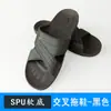 Dongguan atacado SPU chinelos antiestáticos tipo cruz preto verão antiderrapante 6 furos chinelos estáticos sapatos de trabalho para oficina