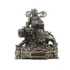 Venta Directa de Fábrica Estatua de Resina del Dios de la Riqueza Montando un Tigre y un Dragón, Cinco Emperadores, Atrayendo Riqueza y Prosperidad, Estatua de Buda con Diseño Floral