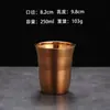 Copo de Cerveja de Aço Inoxidável 304 Copo de Água para Restaurante Copo Coreano Copo de Água para Jardim de Infância Copo para Gargarejo Copo de Chá Copo Personalizado com Gravação