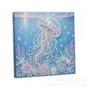Decoração para casa mais vendida da Amazon, estilo animal marinho, pintura de pérolas, bordado de diamante DIY feito à mão, moldura para fotos de decoração de interiores
