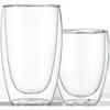 Vaso de Agua de Vidrio Transparente de Doble Capa Vaso de Té Aislado Térmicamente Hogar Oficina Taza Creativa para Leche o Café