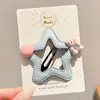Pinzas BB color dopamina, lindas pinzas para el pelo de oso y estrella para niñas, pinzas para flequillo lateral de niños, hermosos pasadores pequeños, accesorios para el cabello