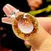 Promoção Quente Novo Conjunto de Joias Huabi Fundo de Cobre Banhado a Ouro Rosa Seco Sintético Conjunto de Joias Europeu e Americano Pedra Principal 18*20