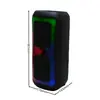 BT-2422 Altavoz Bluetooth Cuadrado para Baile al Aire Libre Conveniente Doble de 4 Pulgadas Reproductor de USB Audio para Karaoke