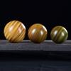 Bola de Salud de Madera Maciza de Sándalo Verde para Ancianos, Balón de Mano para Fitness, Madera Maciza, Tallado de Pixiu, Masaje de Acupuntura, Bola de Madera, Relajación y Juego