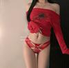 Fascinada en Secreto 10A Antibacteriano Encaje Sexy Ropa Interior Femenina Estilo Abstinencia Braguitas de Cintura Baja Puro Deseo para Niñas