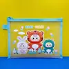 Bolsa de Armazenamento Zootopia A5 Bolsa de Maquiagem de Rede Desenho Animado Transparente Bolsa para Documentos e Papelaria Desenho Animado
