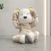Estilo Creme Urso Violento Enfeites para Sala de Estar Gabinete de TV Quarto Gabinete de Vinho Decoração Mesa Casa Sorte Presente de Mudança