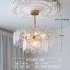 Lustre de luxo de luz simples Nordic Sala de estar Sala de jantar Quarto Lâmpadas de cristal Iluminação Lâmpadas moleculares Quarto atmosférico Novas lâmpadas