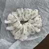 Elástico de Cabelo Simples Plissado de Cinco Pétalas Grande Camada Dupla Estilo Coreano