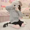 Sudadera elegante de alta gama de longitud corta para mujeres petite, con forro polar y diseño engrosado, en estilo retro americano, para la nueva colección de otoño e invierno 2026
