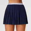 Traje Deportivo Transfronterizo para Mujer, de Manga Corta, Ligero, Transpirable, Polo Ajustado, Falda de Tenis Adelgazante para Fitness