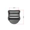 Accesorios Bolsa de Plástico Hebilla Ajustable Hebilla Doble de Cuatro Pasadores Hebilla de Correa Hebilla de Escalera Ajustable para Bolsa Hebilla de Plástico