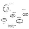 Anillos Apilables Minimalistas Coreanos de Cinco Piezas para Mujer 2023 Nuevos de Moda Anillos Dulces para Dedo del Pie Anillos Geométricos