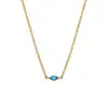 Collar de Moda Europeo y Americano Tendencia Acero Inoxidable, Estilo Hip-Hop Personalizado para el Día a Día, Cadena Sencilla de Acero de Titanio con Circonia de Colores Incrustada en la Clavícula