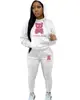 Novo conjunto de moletom com capuz casual de comércio exterior marca de moda conjunto de moletom estampado com cabeça de urso tamanho europeu moletom