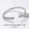 Pulsera de plata pura 9999 plata esterlina para mujer pulsera de moda nicho con cuentas de plata tailandesa retro Nuevo Venta al por mayor regalo para novia