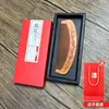 Peine Tallado de Madera de Melocotón Viejo Natural con Mango Largo, Caja de Regalo con Peine Grande, Regalo para Reunión Anual Día del Maestro, Regalo Práctico para Maestros