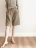 Figura em Forma de Pera Bi~ Conjunto de Shorts para Mulheres Verão Fino Elegante Roupa de Trabalho Cintura Alta Reta Perna Larga Comprimento Médio