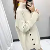 Nuevo Suéter de Punto Estilo Coreano para Mujer Otoño/Invierno 2026, Corte Holgado, Jersey Casual, Cuello Alto, Ropa de Mujer de Moda