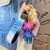 Llavero de astronauta oso electrochapado original para coche, colgante de muñeca lindo genial para pareja, mochila, regalo pequeño al por mayor