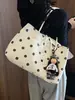 Bolso de lunares de alta calidad y gran capacidad para mujer, nuevo bolso de mano de moda otoño 2026, bolso de hombro estilo coreano para el día a día