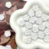 Serie de Colores Crema UV Acrílicos Color Sólido Flores Pequeñas Lindo Hecho a Mano DIY Cadena para Teléfono Colgante Materiales para Abalorios Accesorios