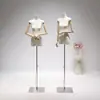 Nuevo Modelo de Maniquí de Cuello de Cisne y Cuerpo Plano para Exhibición de Ropa de Mujer en Escaparates