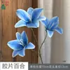 26 Anos de Materiais Florais Azul Escuro de Alta Qualidade, Materiais de Flores de Seda para Vitrines, Paisagismo, Adereços para Estúdio de Fotografia, Flores Artificiais