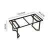 Soporte de pata de mesa de baldosas incorporado, pata de mesa de tablero de roca, soporte para mesa de comedor, pintura para hornear, mesa de té, base de metal, pie de mesa de mármol