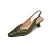 Elegantes Sandalias Cerradas Estilo Coreano para Mujer, Nuevas Sandalias de Tacón Alto de Aguja Tejidas Huecas de Cuero Genuino, Sandalias Blancas Puras sin Talón