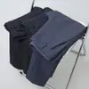 Pantalones de Estuche Suave Forrados de Polar Rectos Tricolor 5783