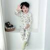 Conjunto de ropa interior infantil, pijamas de bebé de verano, primavera y otoño, ropa de bebé con aire acondicionado, ropa fina dividida con aire acondicionado, manga larga