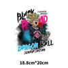Comércio exterior roupas exclusivas impressão transferência de calor hot stamping anime japonês Dragon Ball personalidade camiseta volta adesivos decorativos DIY