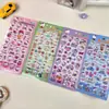 Chupeta Super Preta Adesivos de Cristal 3D Desenho Animado Pikachu Fofo Decoração de Diário Infantil Adesivos em Relevo DIY