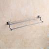 Juego de Estante para Toallas de Baño Hecho de Cobre Puro, Estante de Almacenamiento Cromado, Barra para Colgar Toallas de Baño, Estante de Cobre Puro para Toallas Montado en la Pared