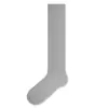 Calcetines para mujer Zhuji, color liso, nuevo estilo otoño e invierno, calcetines de moda de doble uso, calcetines holgados a rayas suaves para mujer, calcetines altos, calcetines hasta la pantorrilla