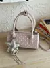 Bolso de Lunares de Moda 2026 Verano Nuevo Retro Francés Bolso de Hombro Cruzado Bolso de Mano con Personalidad a la Moda Bolso Cilíndrico